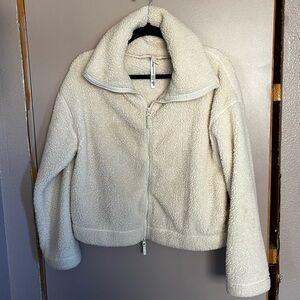 Free people teddy double zip up jacket